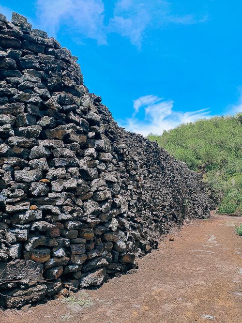 Wall of Tears on Isabela Island, one of the free things to do in Galapagos