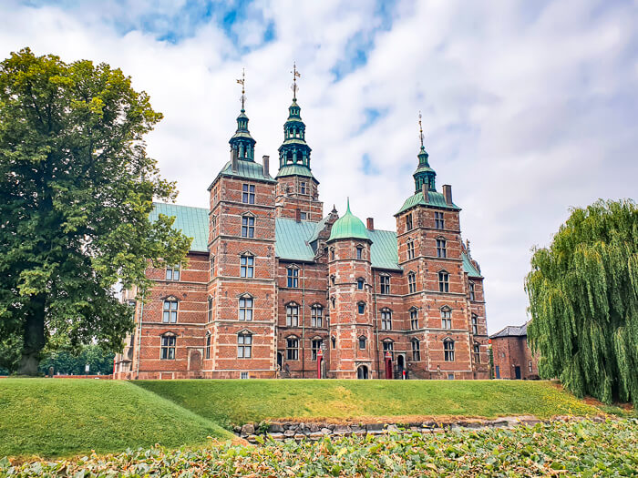 The facade of Rosenborg Castle, a Renaissance style castle located in the King's Garden in Copenhagen