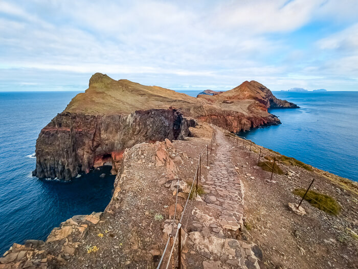 Dramatic volcanic landscapes of Ponta de São Lourenço peninsula, one of the most beautiful places in Madeira.