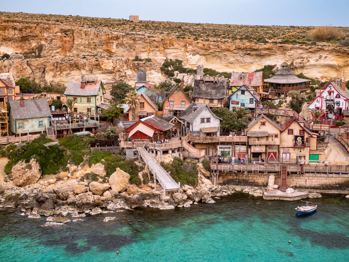 Every Malta travel itinerary should include a stop at the Popeye Village theme park