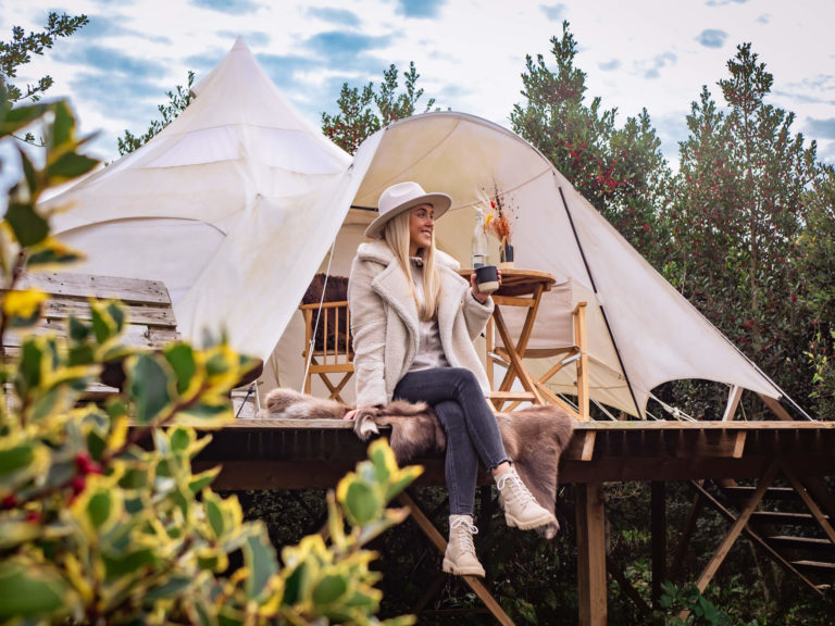 Staying at Thorseng Nature Resort, one of the best places for glamping in Denmark