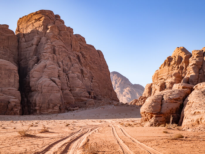 Driving through the desert in a 4x4 is one of the most popular things to do in Wadi Rum