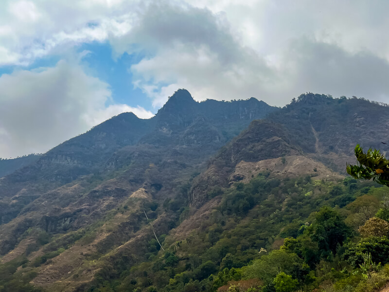 a face-shaped mountain called Indian Nose or Rostro Maya in Guatemala
